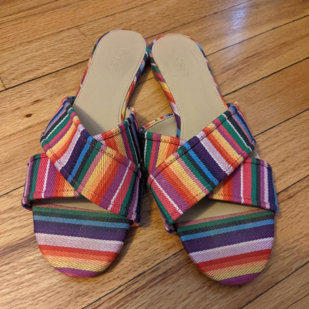 JCrew Cora multicolor sandals, size 10
